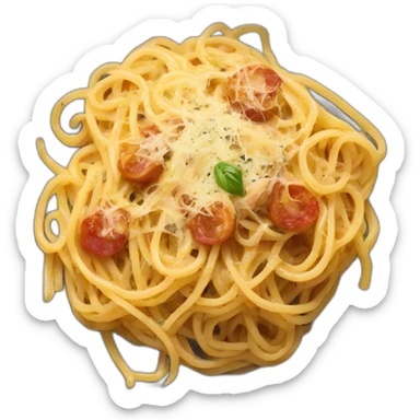 Carbonara spaghetti sticker