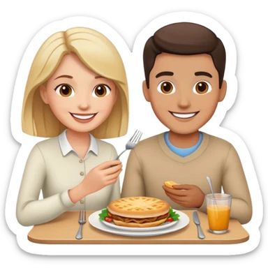 Lunch date sticker