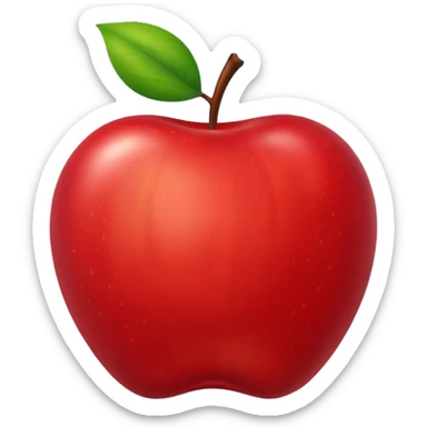 matching letter A and picture of apple sticker