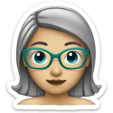 woman swimming sticker