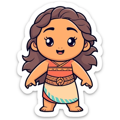 Moana shocked  sticker
