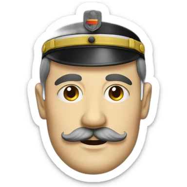 germany leader in 1933 with a little cubic mustache sticker