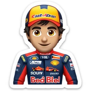 Carlos sainz jr ferari sticker