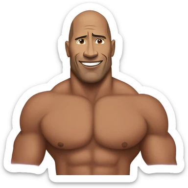 Dwayne the rock Johnson  sticker