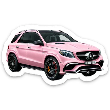 Pastel pink gle amg sticker