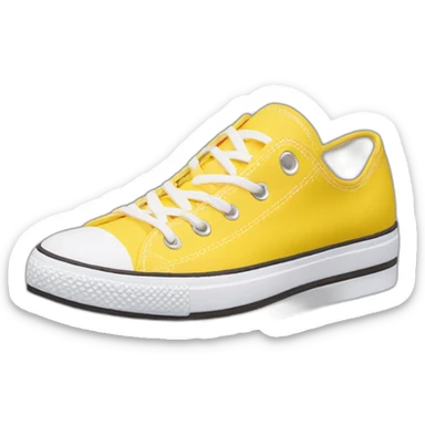 Converse flatform yellow sticker
