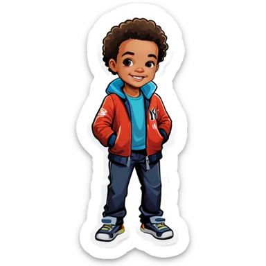 New York kid sticker