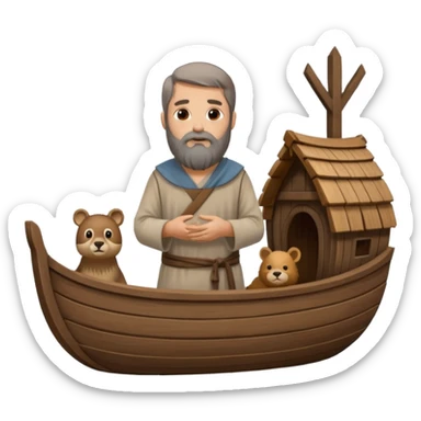 noah on the arc sticker