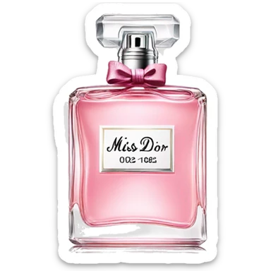 Miss dior perfume sticker