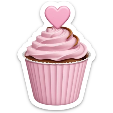 Two glossy square milk chocolate pralines placed diagonally, each in a white ridged paper cup, topped with a soft pastel pink heart icing with subtle sugar sparkle.
Cute minimal emoji-style, realistic and polished, clean studio lighting, pure white background, smooth 3D render, high resolution. sticker