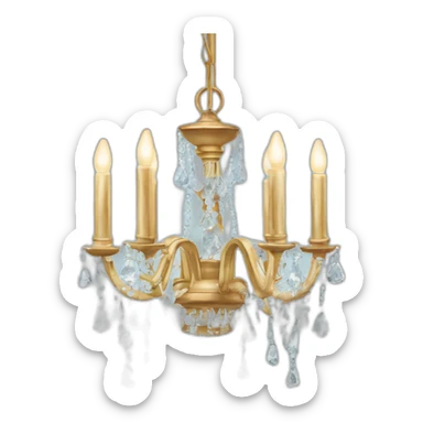 Crystal Chandelier sticker