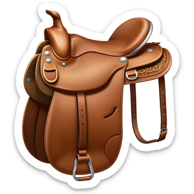 Horse saddle sticker