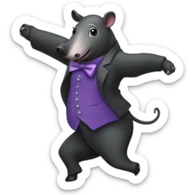 tapir dancing tango sticker