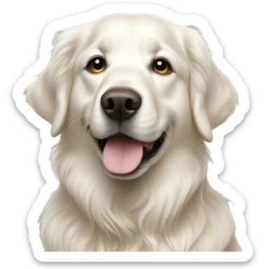 White golden retriever  sticker