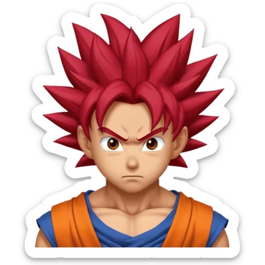 goku ssj god sticker