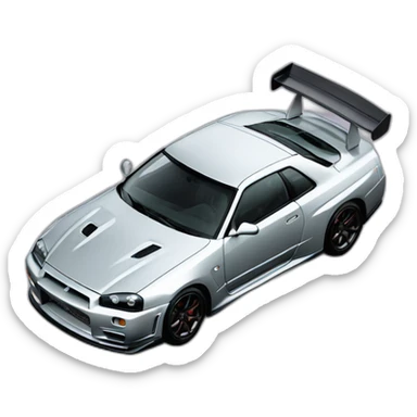 Nissan gtr r34 sticker