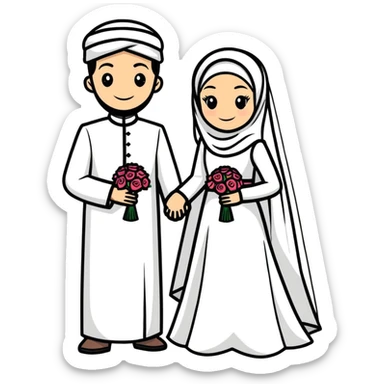 Muslim wedding  sticker