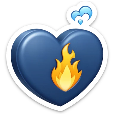 Navy blue hearth sticker