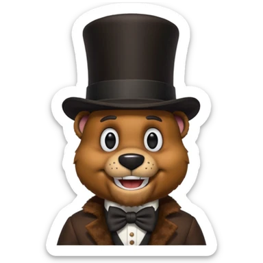 Freddy Fazbear from FNAF sticker