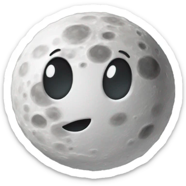 make moon lok like its made from mushroom sticker