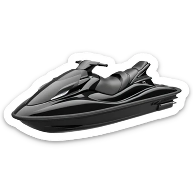 Outline of jetski sticker