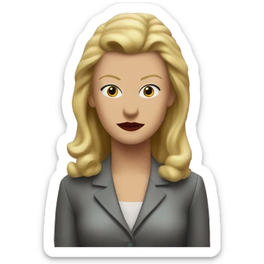 laura palmer in th red room sticker