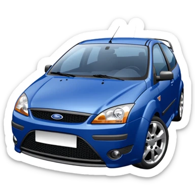 2005 dark blue ford focus st sticker