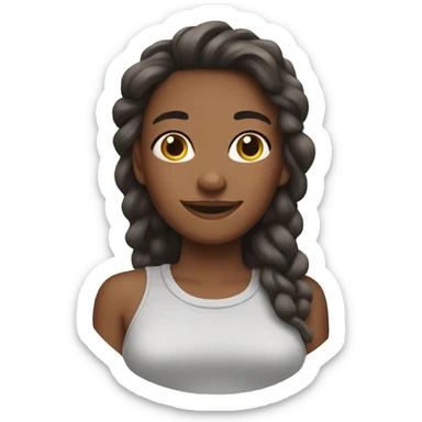 Nice girl has good self care sticker