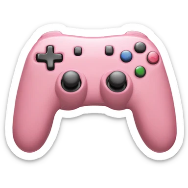 Rose pink colored gaming controller  sticker