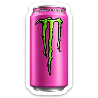 Monster energy drink pink sticker