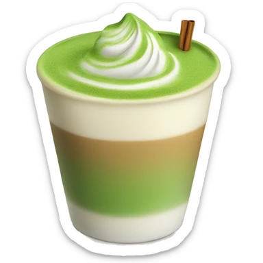 Matcha latte  sticker