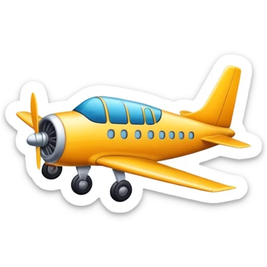 avion stylé sticker