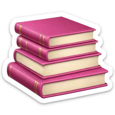 Livros rosa sticker