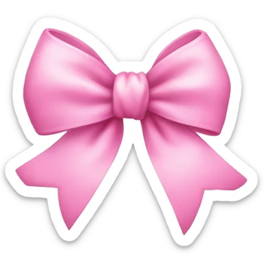 Cute pink bow sticker