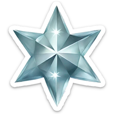 northern star designed diamond sticker