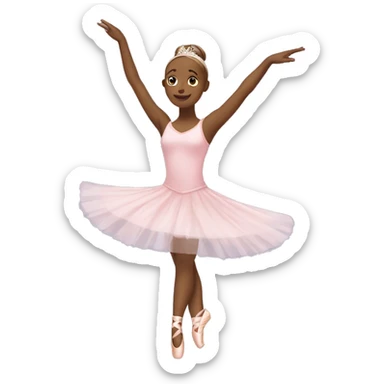 Ballerina dancing on her hands ￼ sticker