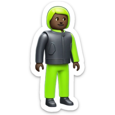 playmobil WITH NEON LIGHT CLOTHES sticker