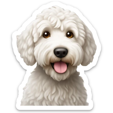 ￼White Australian labradoodle sticker