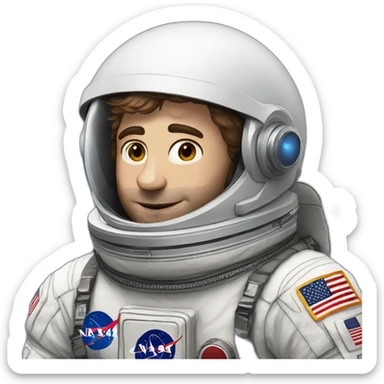 robert pattinson astronaut sticker