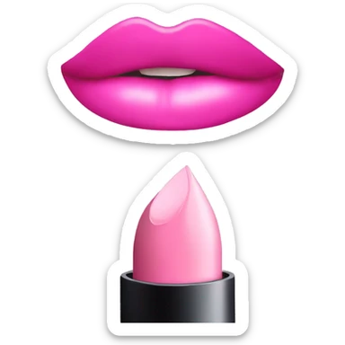 Pink lipstick  sticker