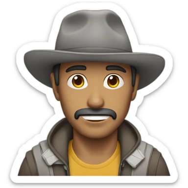 Chico confundido sticker