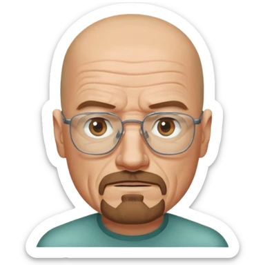 walter white from the breaking bad sticker