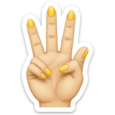 😊this emoji with two middle fingers on each side sticker