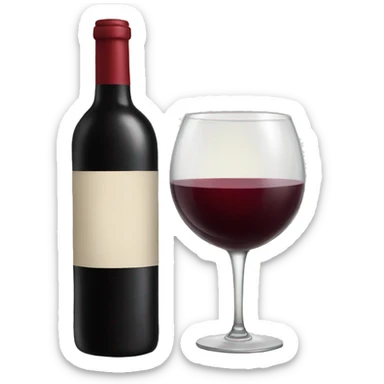 Red wine  sticker