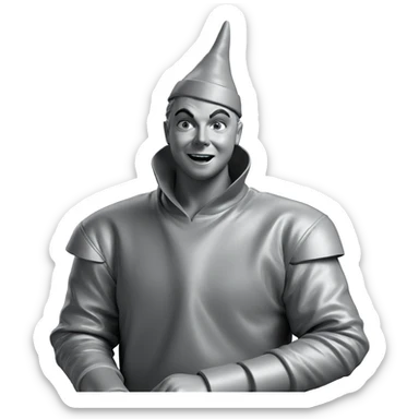 monochrome portrait of a boy sticker