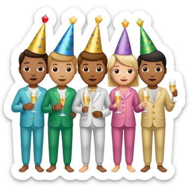 Pajama Party sticker