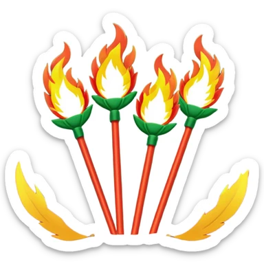 
Laurel Wreaths
Torch Relays
Stadium Flags sticker