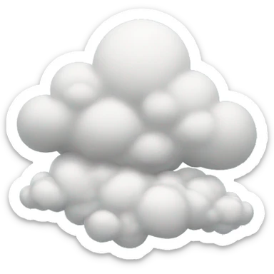 Clouds sticker