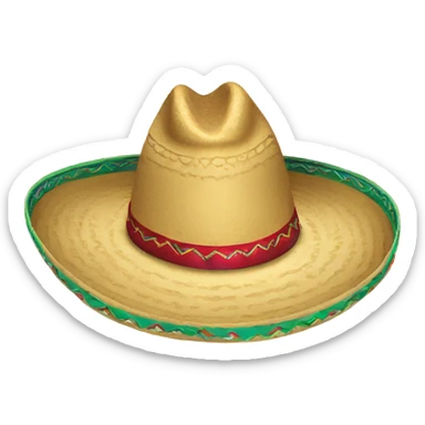 Mexican sombrero sticker