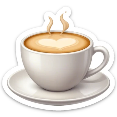 café au lait  sticker